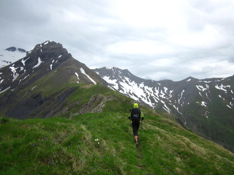 sur la crête de la croix de la Garde