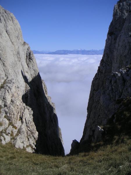 sur les crêtes
