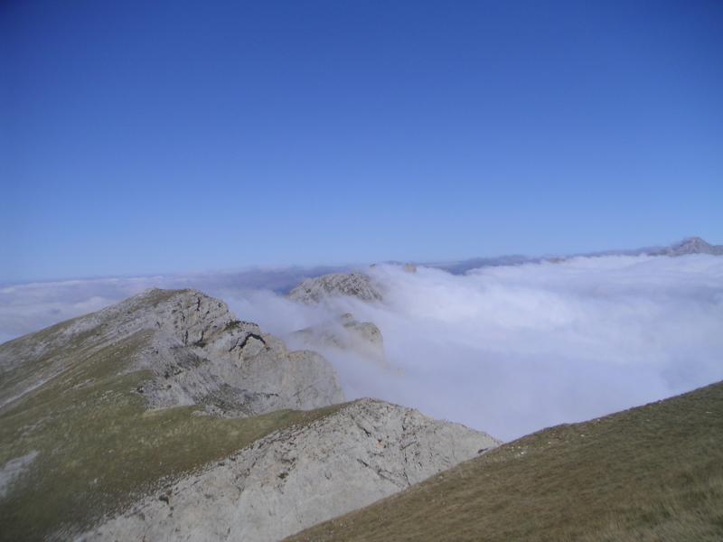 sur les crêtes