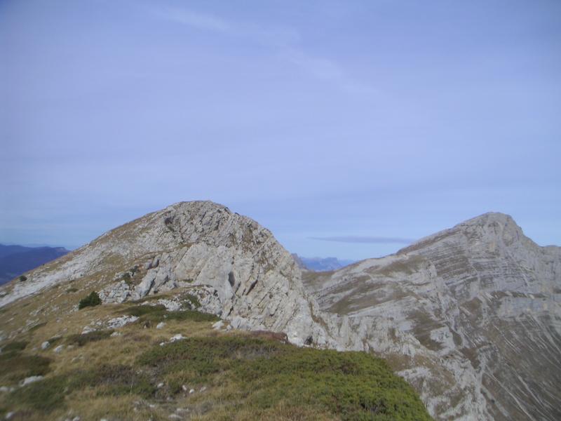 sur les crêtes