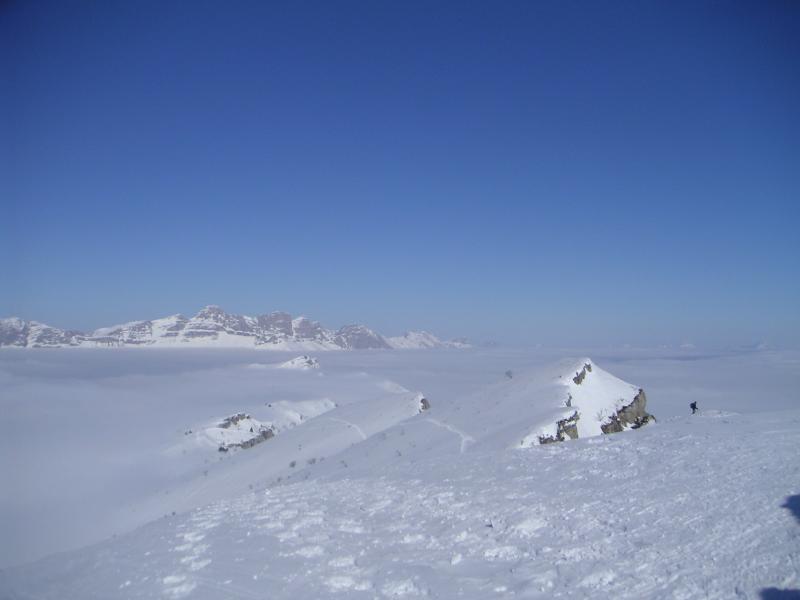 sur les crêtes