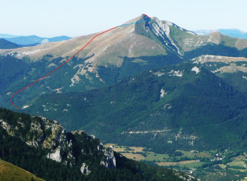 Tracé du parcours de le Toussière