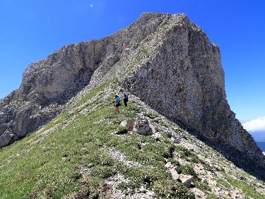 Tête de Garnesier depuis La Jarjatte par le col de Corps et la face NW, retour par le pas de l&apos;Ane