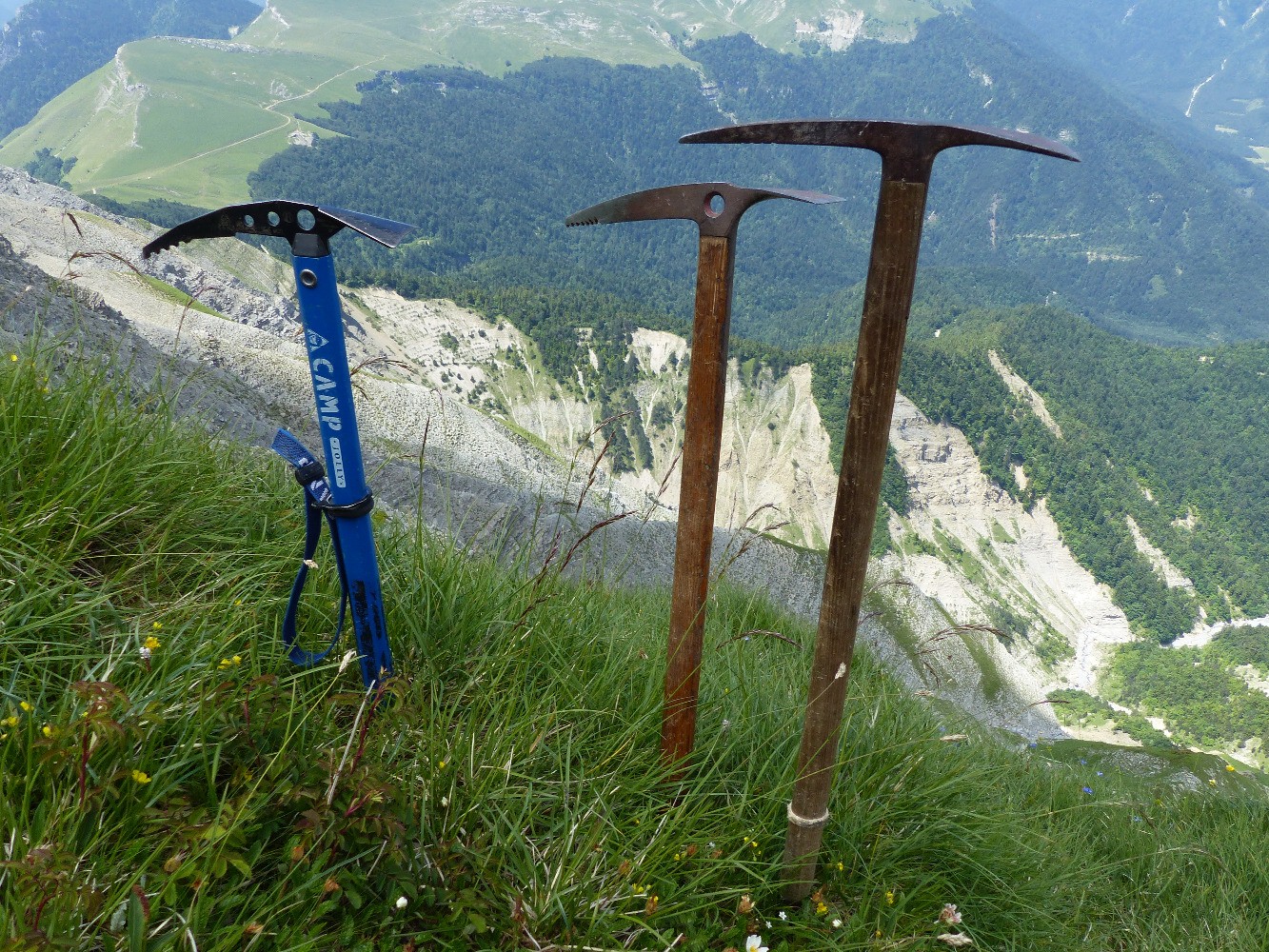 En haut de la marche 