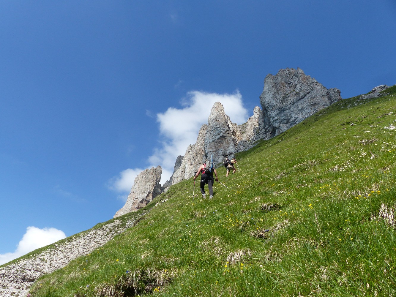 Sous les "santons"