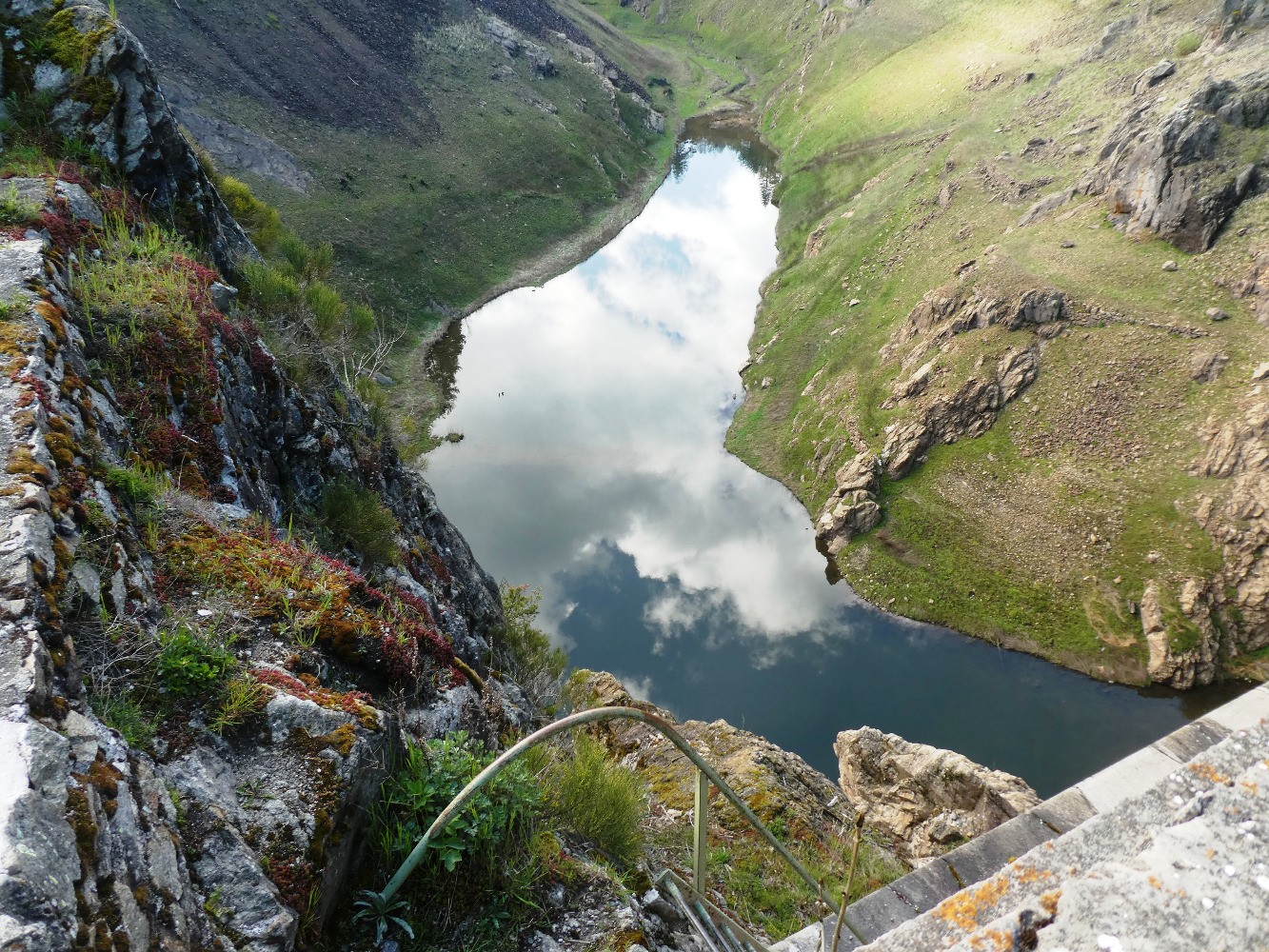 Tout ce qui reste du lac du Gouffre d'Enfer