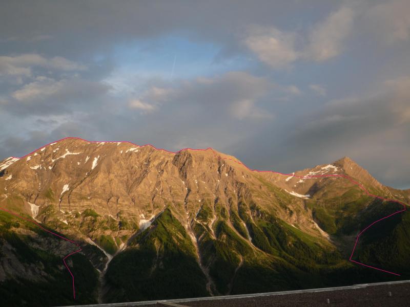tracé du parcours sur arêtes