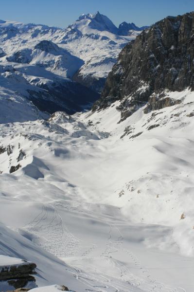 trace et fond de vallée