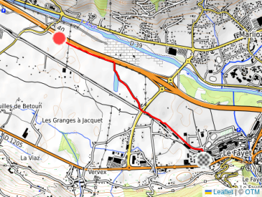Trail dans l'après-midi