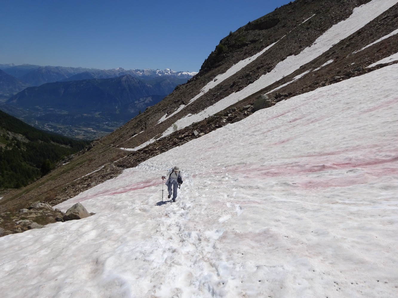 TraversÃ©e d'un nÃ©vÃ© en montant au mont Guillaume