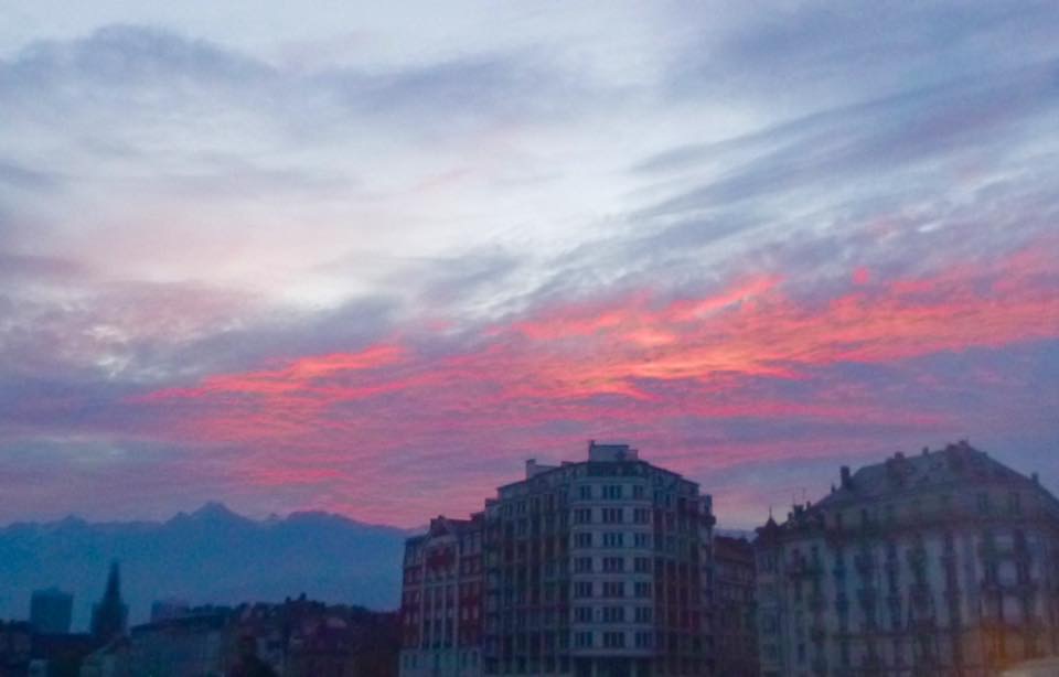 Un ciel étonnant au petit matin