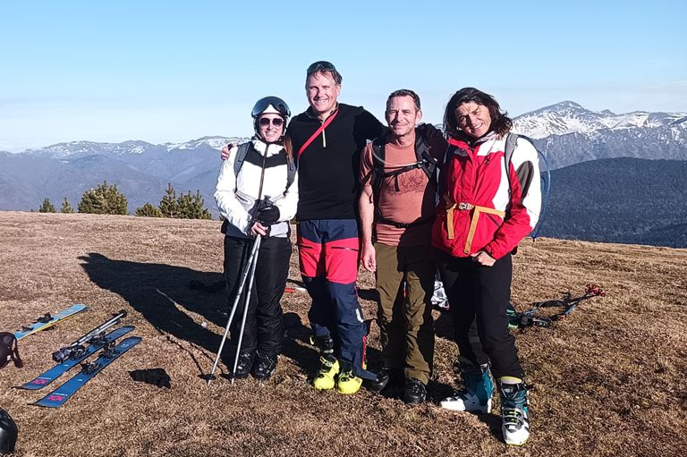 Découverte du ski de randonnée auprès d'un groupe