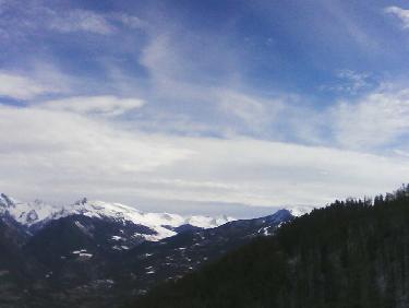 un ciel encore dÃ©gagÃ© , vers La Mortice et Risoul