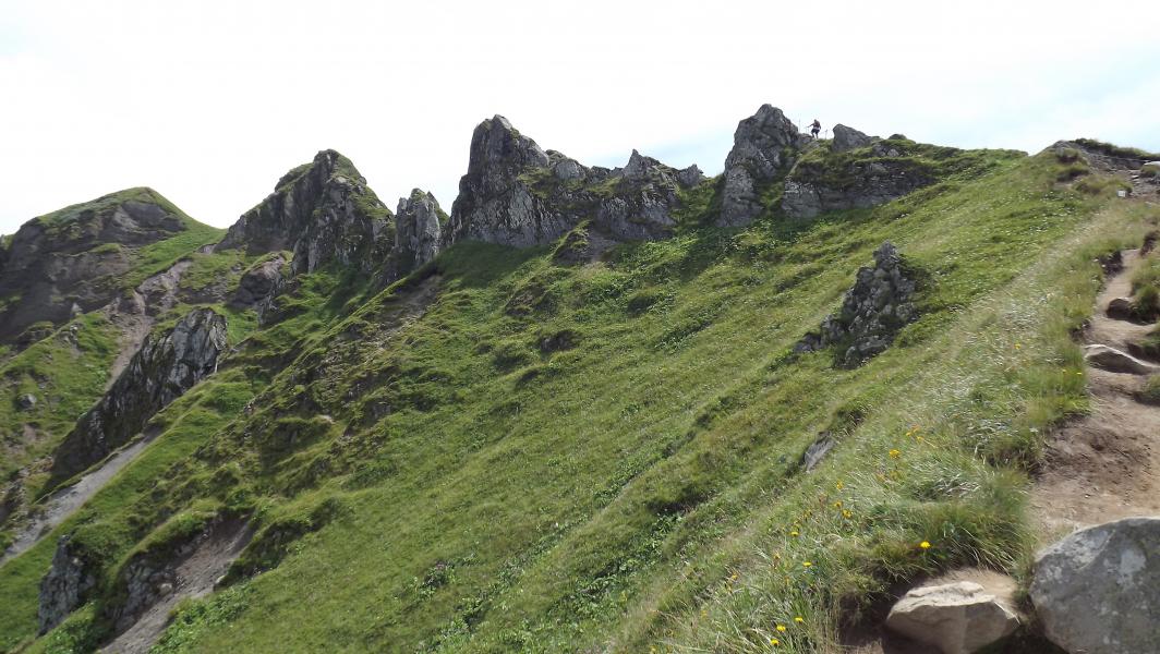 un peu plus haut sur la crête