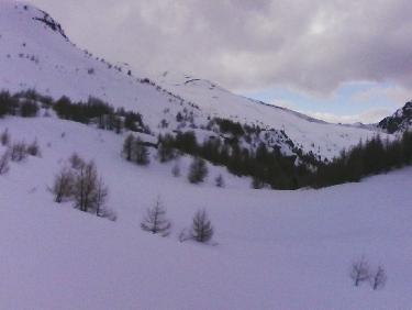 Une bouche bleue , entre la CrÃªte des Rougnous et la TÃªte de Gaulent
