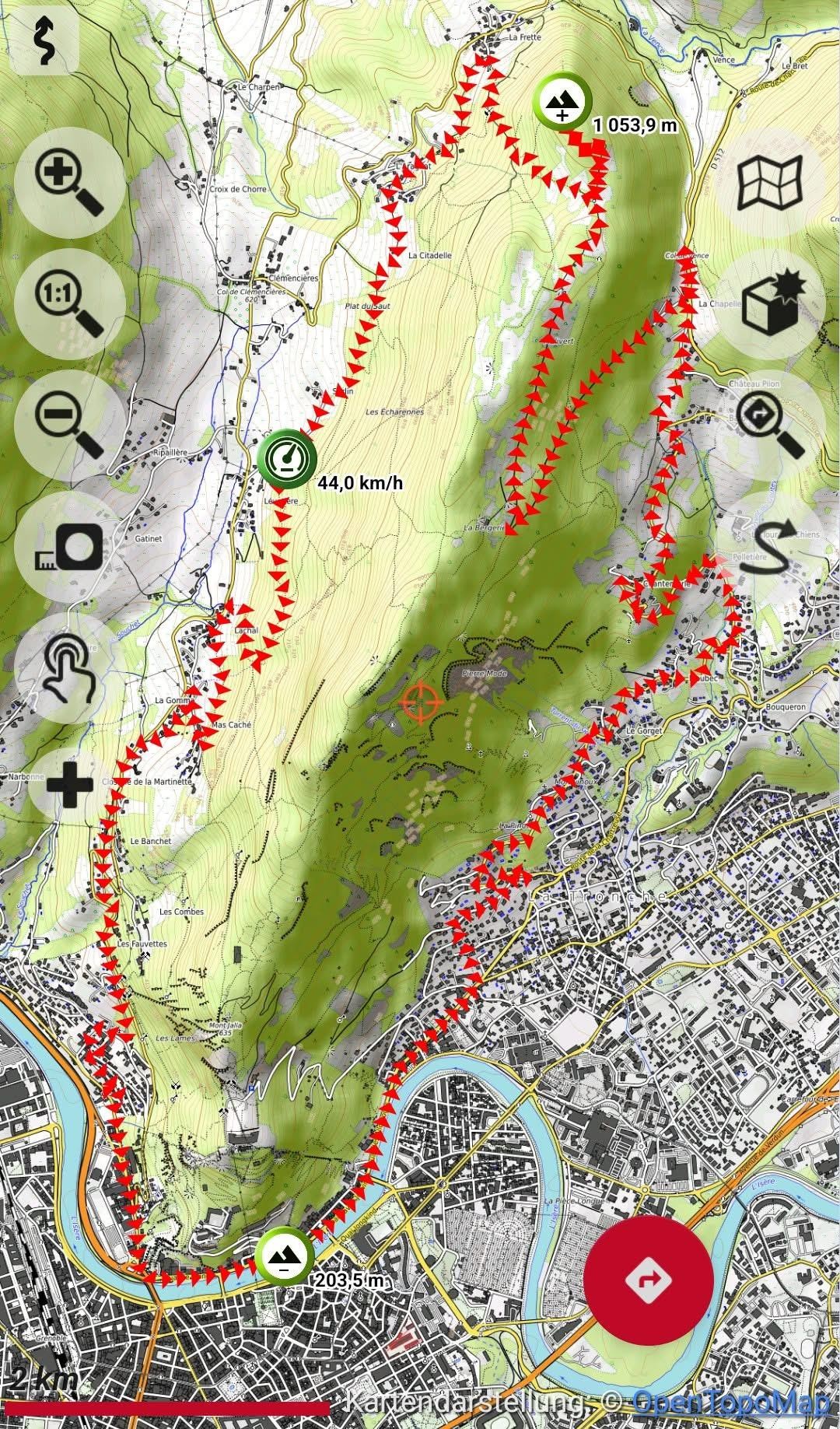 Une descente affolante 