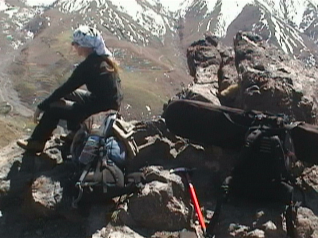 une alpiniste