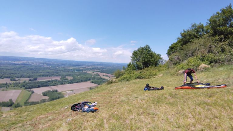 Marche et vol à Glandieu avec Seb