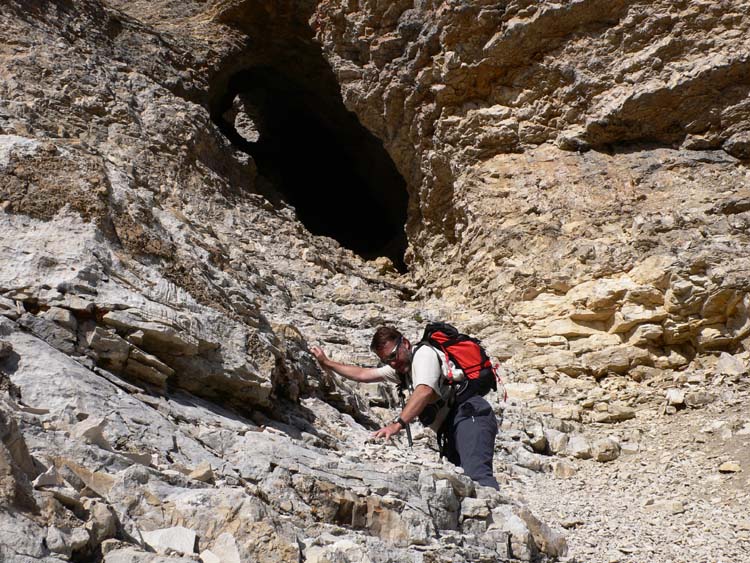 Vers la grotte