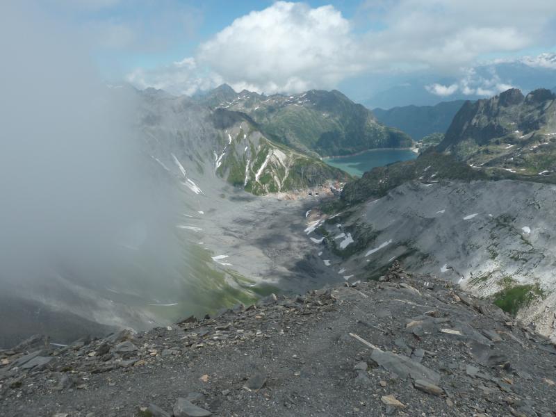 Vieux Emosson vide pour travaux