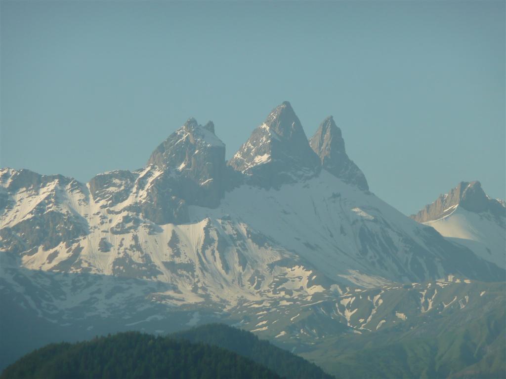Voila la vue du chalet, y a pire !