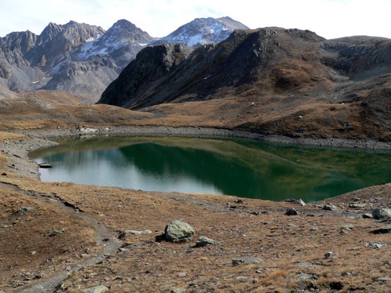 Vue arrière sur le lac Rond