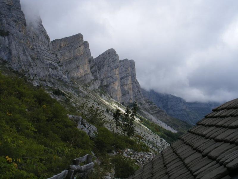 Vue de la cabane de la Peyrouse