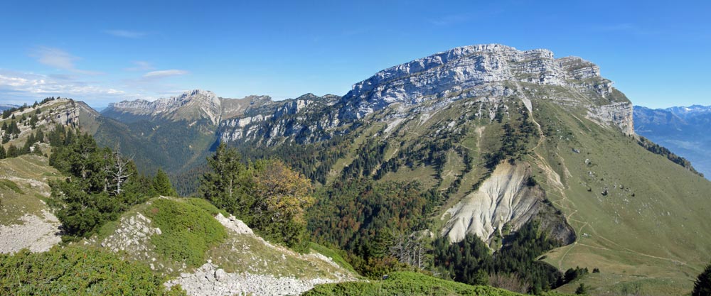 Vue depuis le sommet du Pravouta