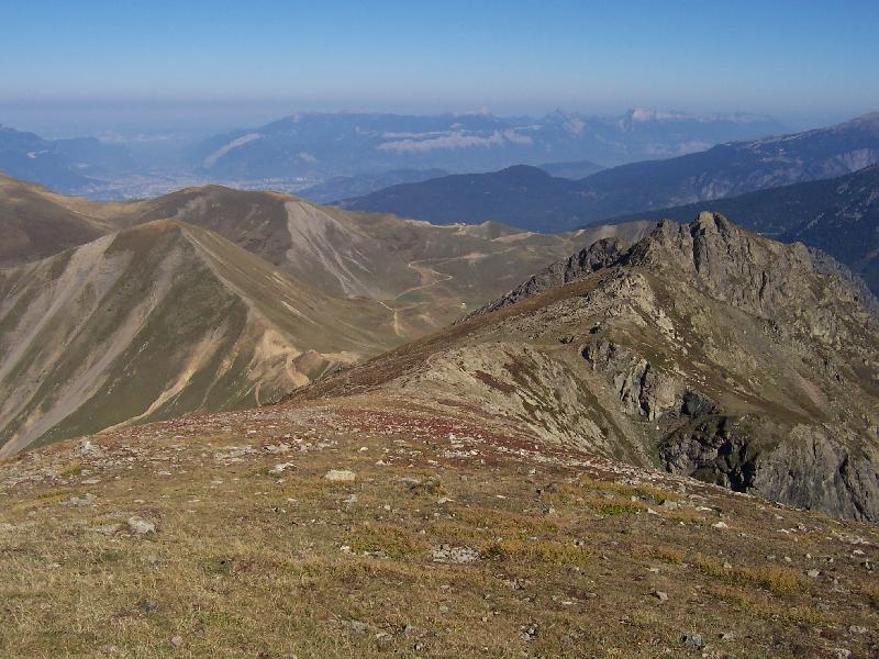 Vue des crètes du sommet