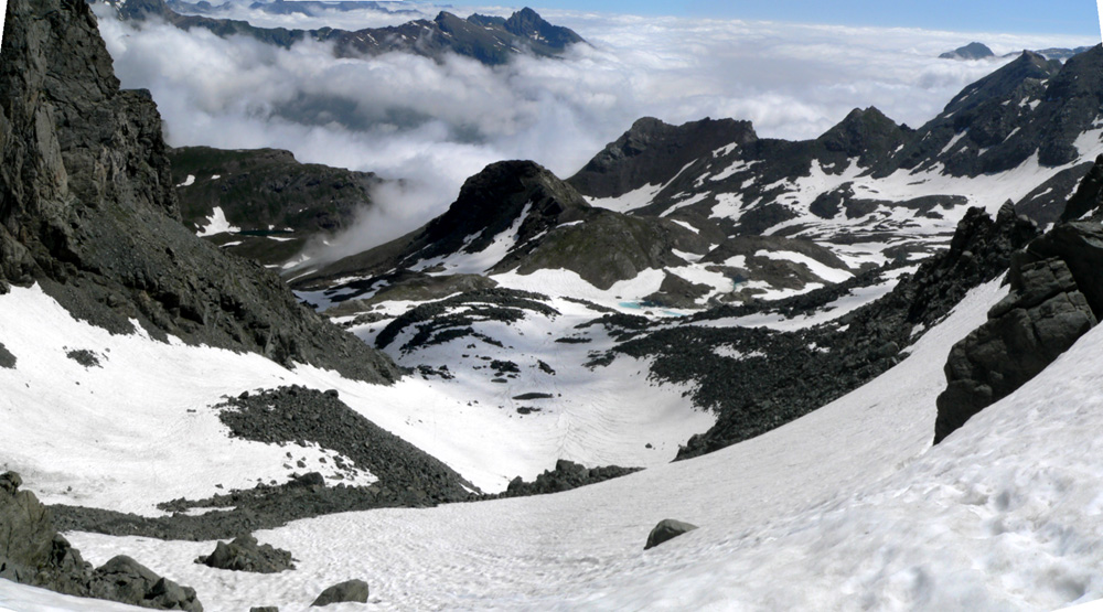 Vue du col sur le versant italien