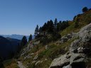 Vue en arrière avant le second plateaul