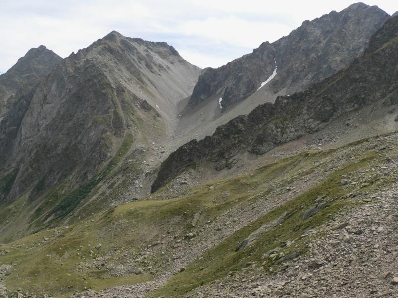 Vue en descendant sur le col du Villonet