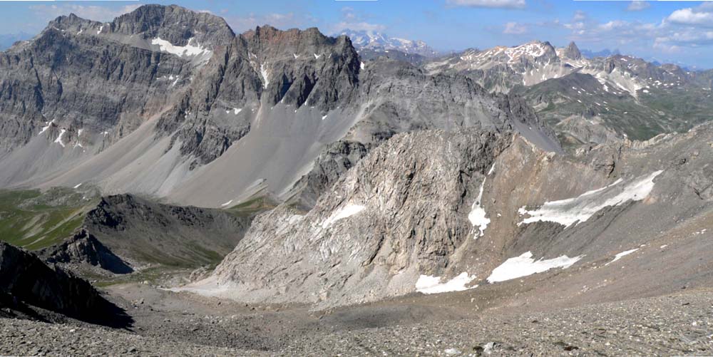 Vue générale sur la cime de la Planette
