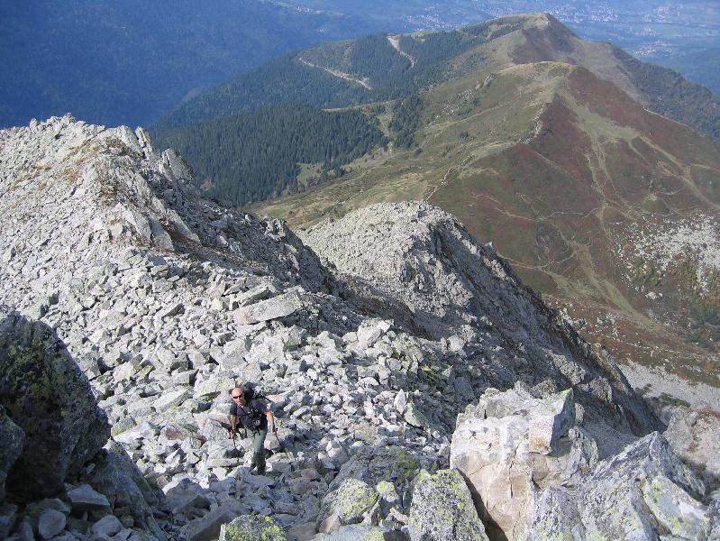 Vue plongeante non loin du sommet