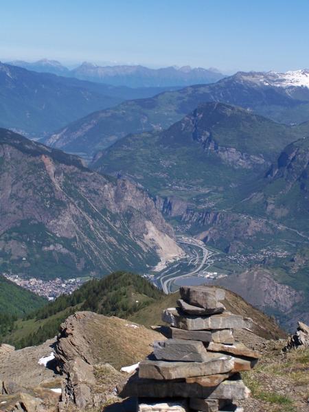 Vue plongeante sur la Maurienne