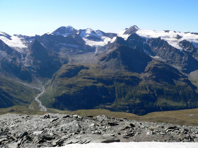 Vue sur l'Albaron, les Ciamarella
