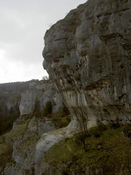 Vue sur la vire après l'ouillon