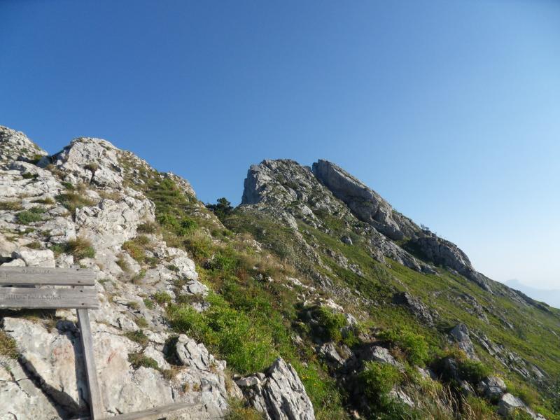 Vue sur le Roc du col vert