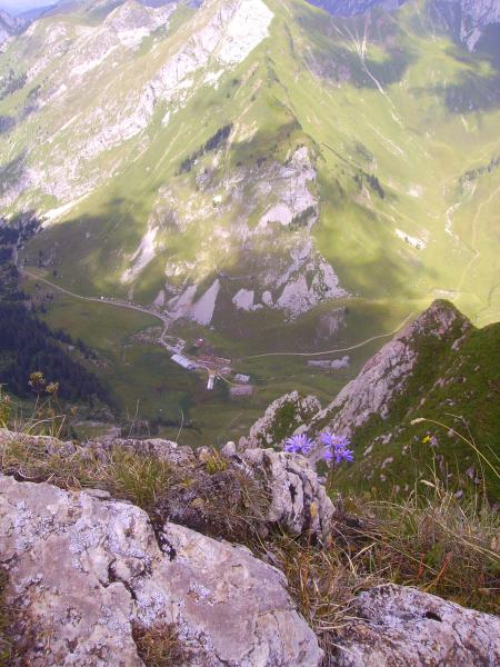 Vue sur le départ