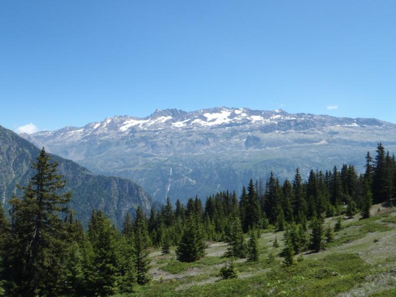 Vue sur le domaine de l'Alpe d'Huez