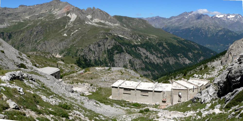 Vue sur les derniers bâtiments
