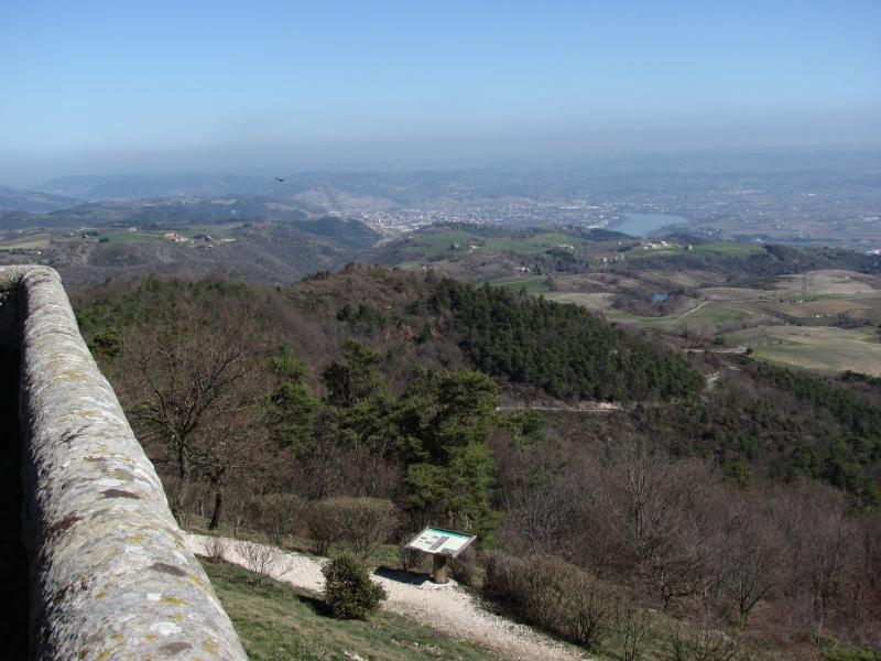 Vue vers la vallée du Rhône