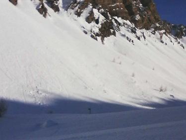 vallon de la Baume et panneau bifurcation Ã  G