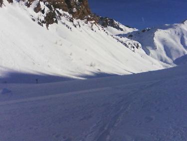 Vallon de la Baume ( panneau bifurcation en bas Ã  G)