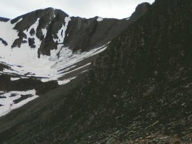 vallon du col de chante-perdrix depuis la descente du col 2606