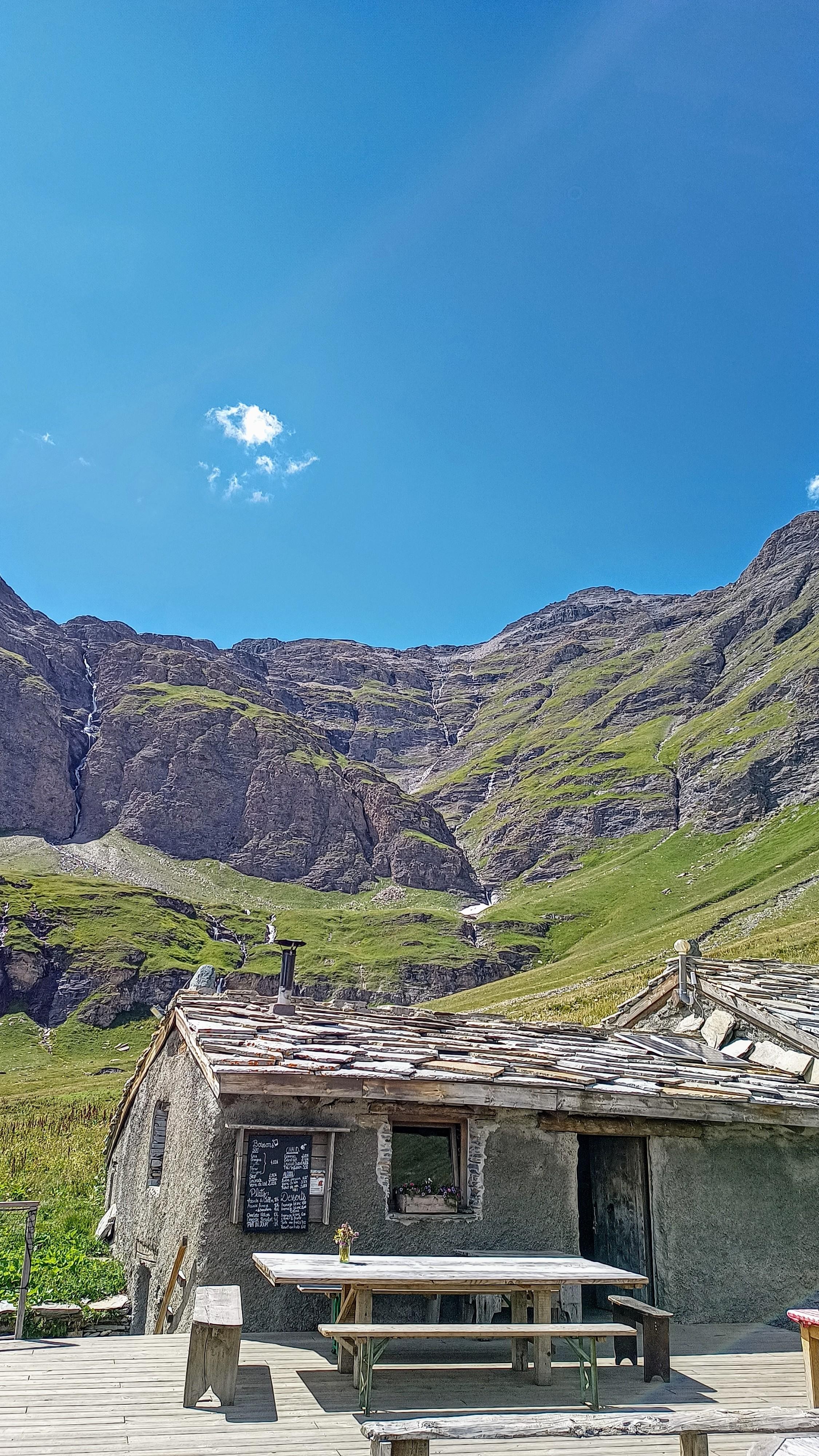 Vallon d'en haut, descente "diagonale".