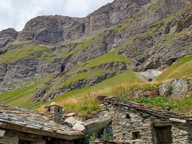 Vallon d'en haut, descente "diagonale".