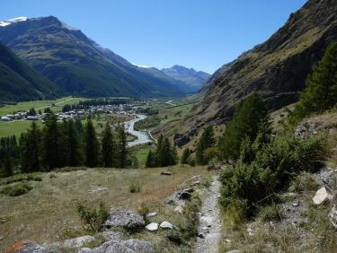 Vallon d'en haut, descente "diagonale".