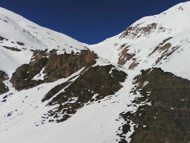 vers la cabane et le col de Reyssas