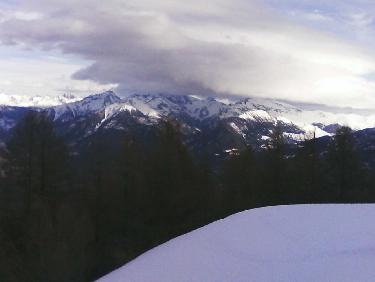 vers la sortie de forÃªt ; les pics de la Font sancte 